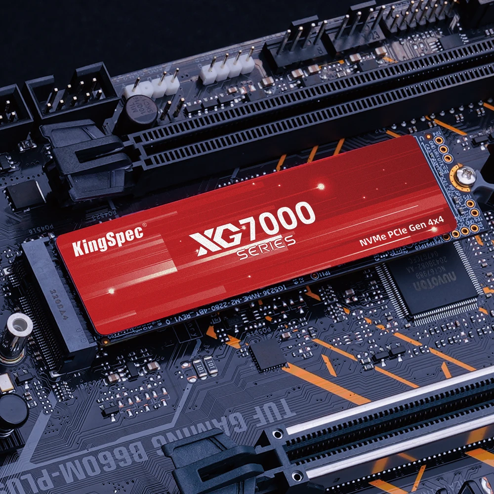 Kingspec-unidades Internas de Estado Sólido para Desktop Laptop pc Nvme Ssd Pcie 4.0x4 512g 1tb 7400 Mbps M.2 2280 2242 Ssd para Ps5 - Imagem 5