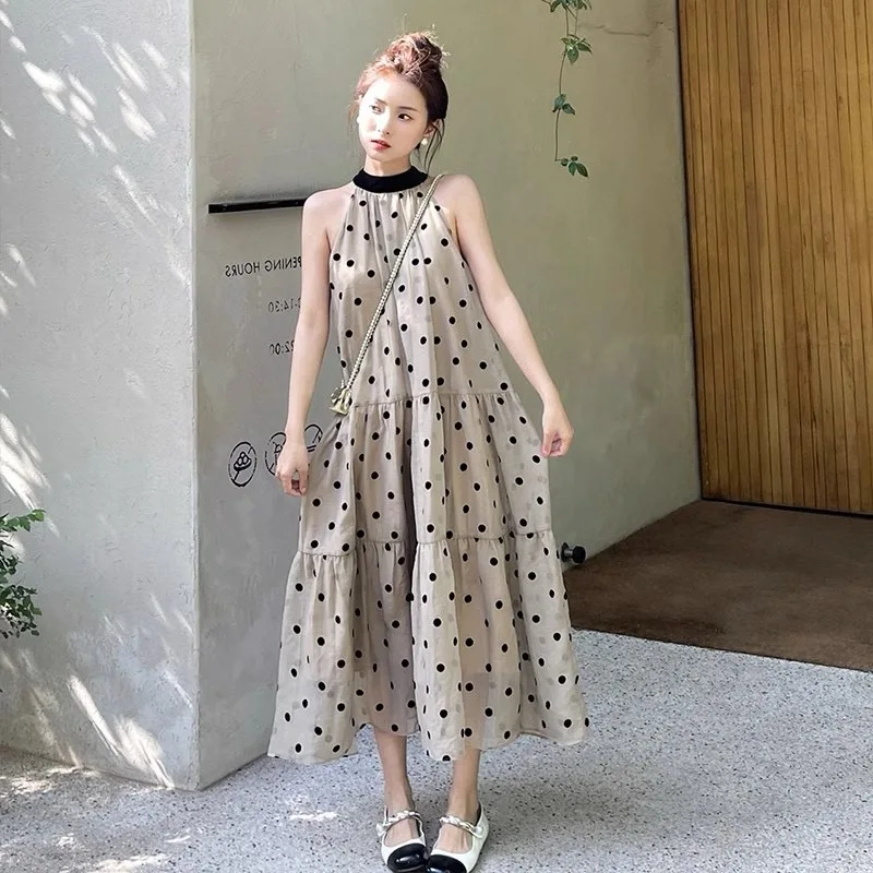 2025 Summer Chinese Style Plus Size Women Dress Sleeveless Floral Dress Fashion Maternity Long Loose Strap Dress Holiday Clothes 6 2025 Summer Chinese Style Plus Size Women Dress Sleeveless Floral Dress Fashion Maternity Long Loose Strap Dress Holiday Clothes - Image 6