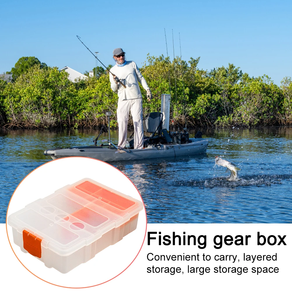 Portable Fishing Tackle Box Fishing Storage Case Plastic Large Capacity  Multifunctional Fishing Equipment Case for Fish Supplies