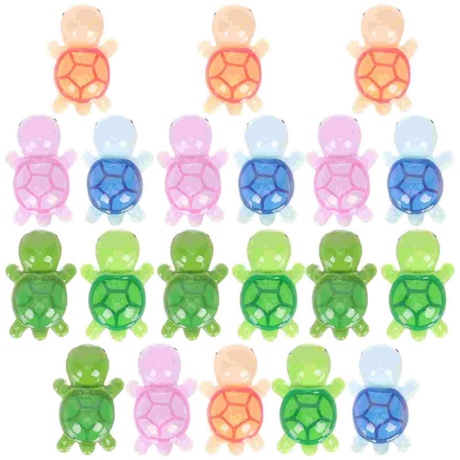 

20pcs Miniature Turtle Figurines Tiny Resin Turtle Statue Bonsai Mini Garden Decor