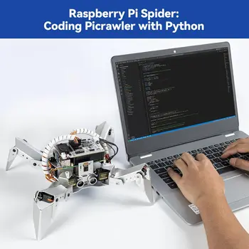 AI Robot Kit for Raspberry Pi with Voice Control, Video Recognition, App & FPV Camera, Python/Scratch Coding (RPi Not Included) 6