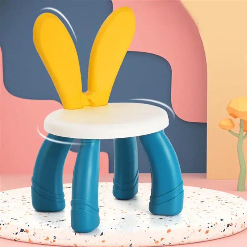 Cartoon Lovely Stool Building Blocks Chair Macron Color Scheme Puzzle Pieces Plastic Light Stool For Home Children