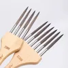 New Product High Quality Multi-tooth Brush Set Nylon Art Painting Brush For Watercolor Acrylic Body Art Painting 4