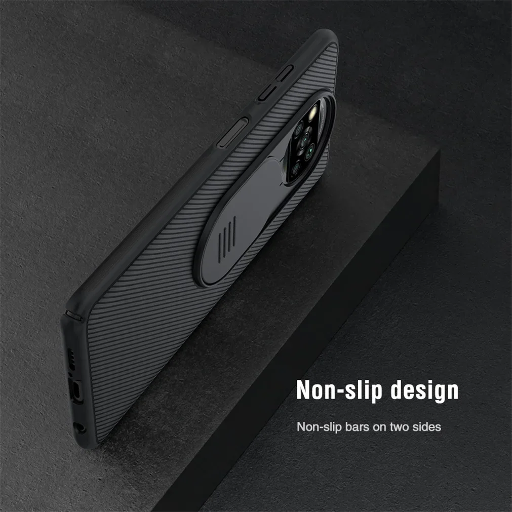 For Xiaomi Poco X3 NFC Case Poco X3 Pro Cover NILLKIN CamShield Case Slide Camera protector Privacy Back Cover For Poco X3 nfc 4
