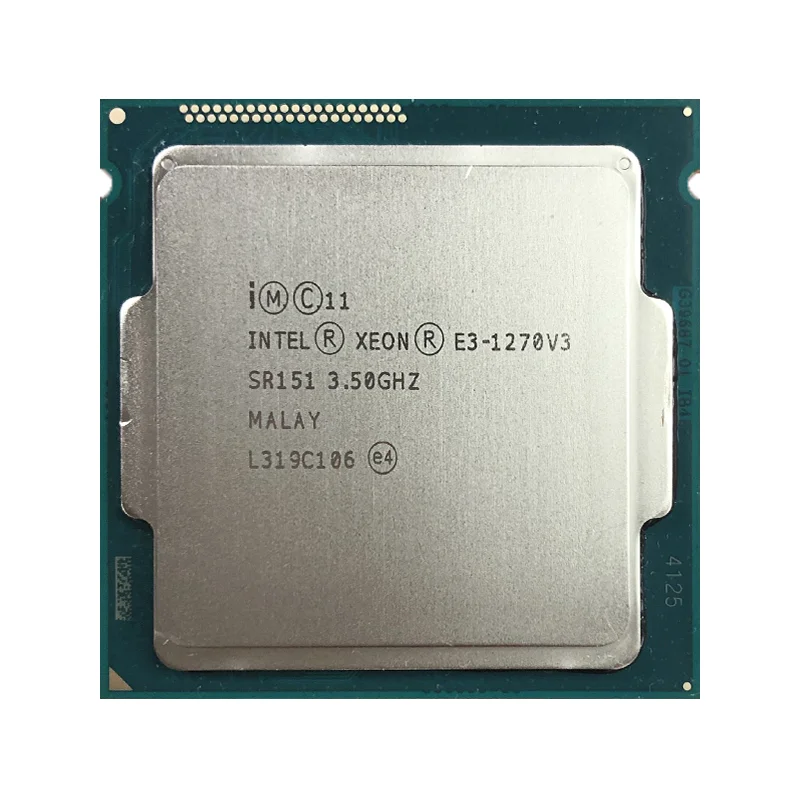 Used Intel Xeon E3-1270 v3 3.5 GHz 4C/8T L2 = 1M L3 = 8M 80W LGA 1150