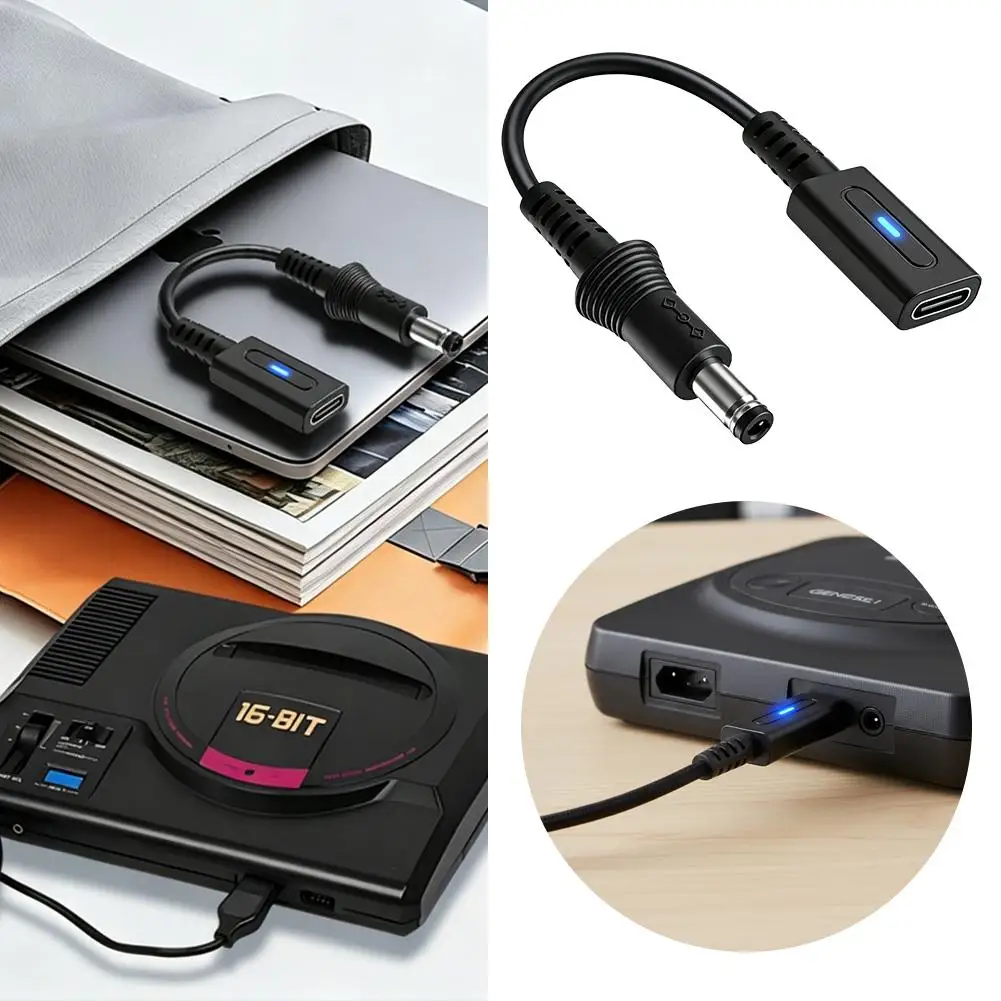 세가 MD1 MD3 SMS 컨트롤러용 PD 타입 C 충전 케이블, 45W USB C 변환 코드, SFC NES NEWFC 전원 케이블용 충전 어댑터