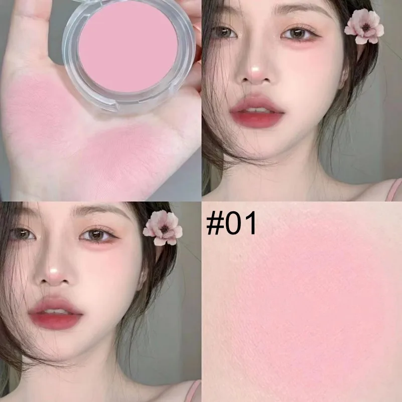 여아 블러쉬 피치 크림 메이크업 블러쉬 팔레트, 볼 컨투어 블러쉬 화장품, 블러셔 크림 메이크업 루즈 치크 틴트 블러쉬, 6 가지 색상 