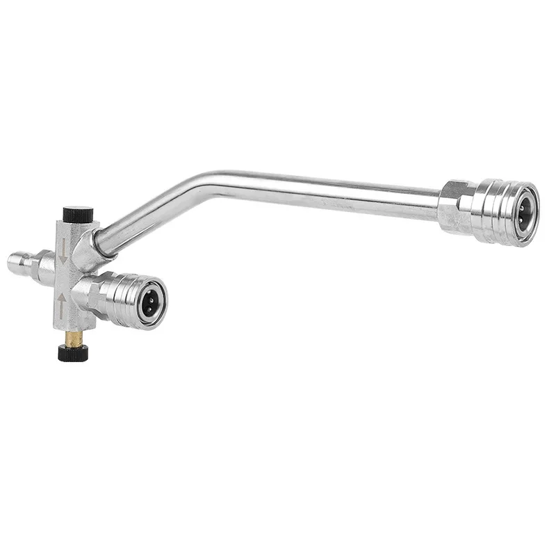 Car Wash Dual Use Gun Stainless Steel Multifunctional 1/4 Quick Plug Switchable Adjustable Accessories Water Gun Head Farm Lawn 4