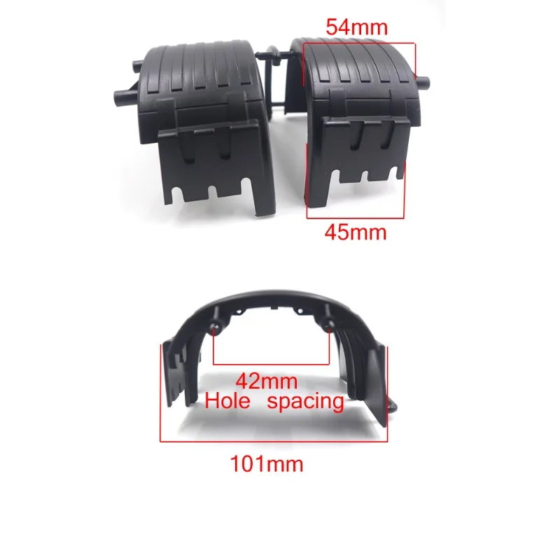 

Plastic Two Axis Mudguard for 1/14 TAMIYA RC Truck Scania R620 Benz AROCS3363 VOLVO FH16 TGX Car DIY Modification Accessories