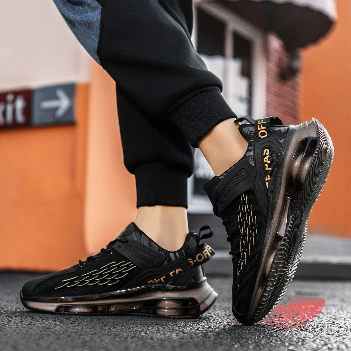 Men's Running Walking Trainers Lightweight Mesh Air Cushioned Tennis Sport Shoes Jogging Gym Sneakers Athletic Fitness Shoes_voghion.com