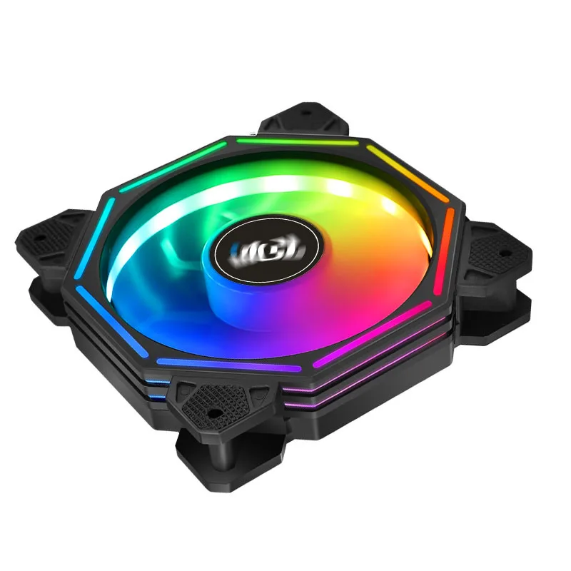 Ventilador do Computador Rgb Ventilador de Refrigeração 6pin Cor Case do Computador Ventilador de Refrigeração Remoto 5v 12cm Ventilador 120 mm Case - Imagem 4