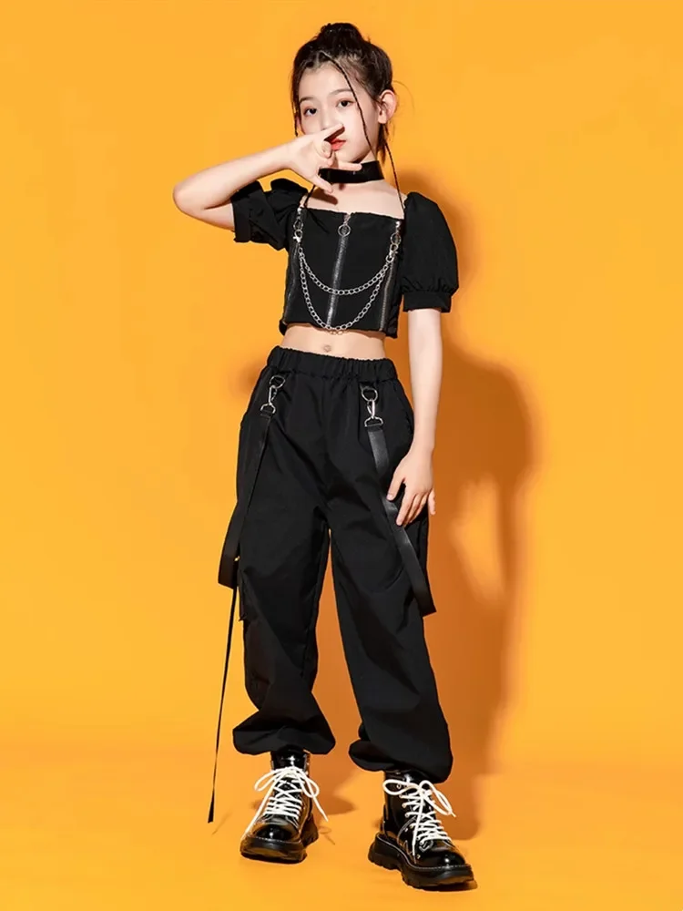 Clothes Girls Black Cargo Pants New Korean Teenage Girls Cargo