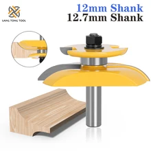 

1pc 12mm 1/2 Inch Raised Panel Ogee Milling Cutter with Backcutter Tenon Cutter for Wood Woodworking Tools Power Tool LT124