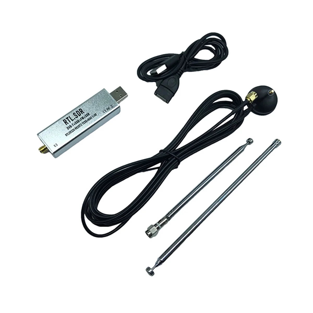 

V3 RTL2832U 1PPM TCXO HF Bias Tee SMA программно определяемое радио с антенной RTL SDR V3 R820T2 RTL2832U