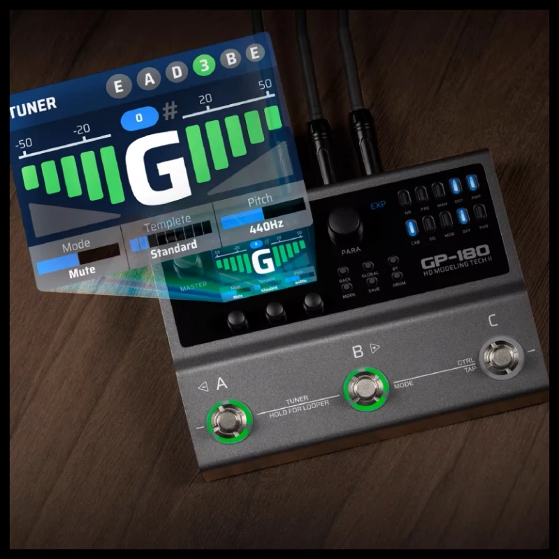Valeton GP-180 디지털 멀티 이펙트 프로세서, 스튜디오 및 휴대용으로 사..