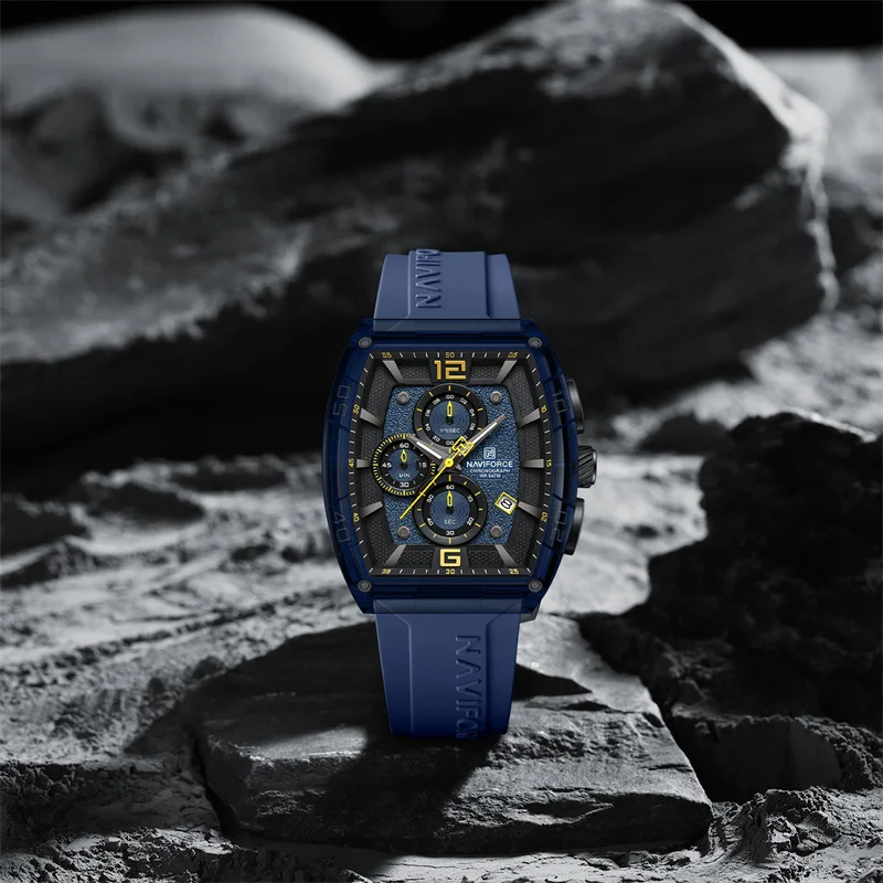 Top Brand NAVIFORCE Fashion Watches for Men Quartz Silicone Strap 50M Waterproof Date Original Man's WristWatch Reloj Hombr 2025 view 4