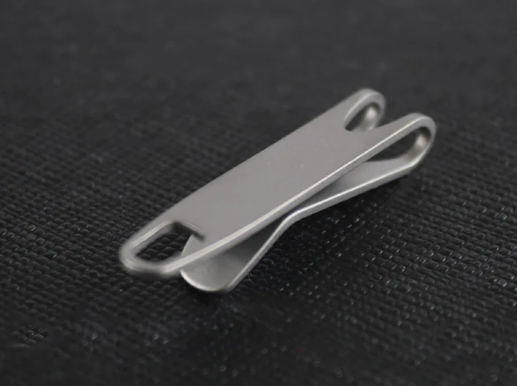 Mini Titan / Edelstahl Kleiner Schnellverschluss-Taschenclip EDC Taschenlampen-Werkzeugzubehör Schlüsselanhänger-Clip Aufhängeclip – Detail 5
