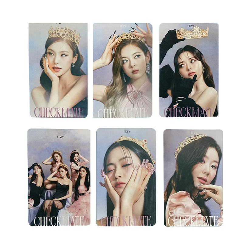 6 шт./компл. Kpop ITZY Lomo Card 2022 новая Фотокарта для девочек открытки альбома Корея Idol