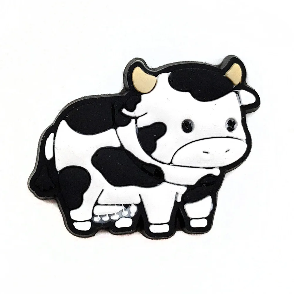 1pcs Cute Animal Dinosaur Shoe Charms Cartoon Panda Color DIY Sandals Buckle Accessories Decorate Kids Boys Girls Party Gift