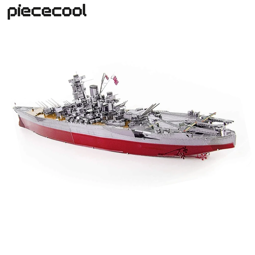 Piececool 3D Metal Puzzle Battleship Yamato Model Building Kits