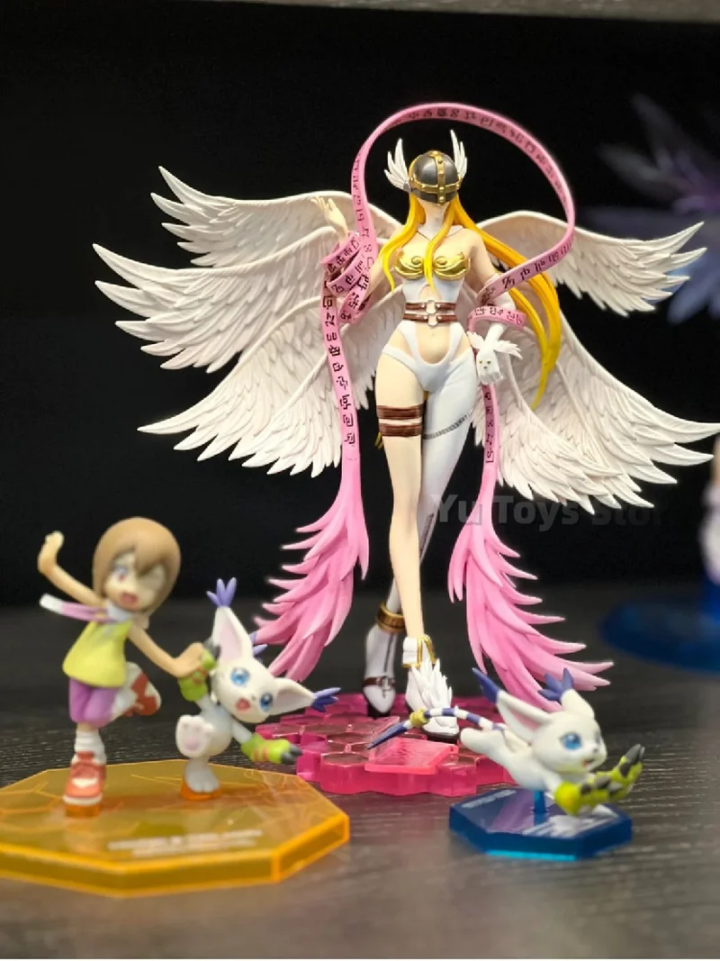 

In Stock Tyrannosaurus Studio Digimon Digital Monster Angewomon Resin Figure Model Children's Toys Collection Anime Figure Gifts