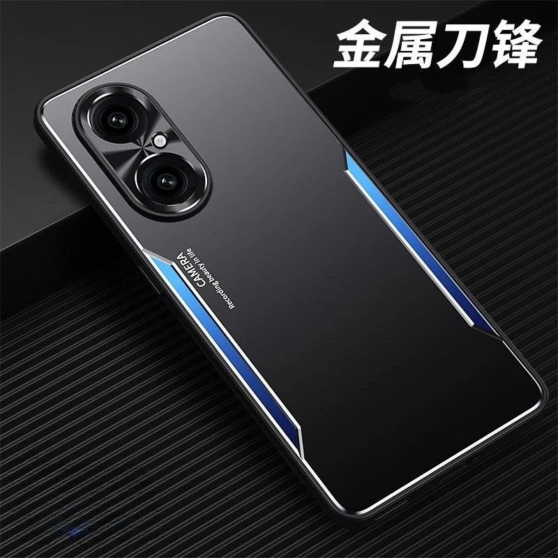 Luxury Metal Frosted Lens PC Cover Shockproof Bumper Case