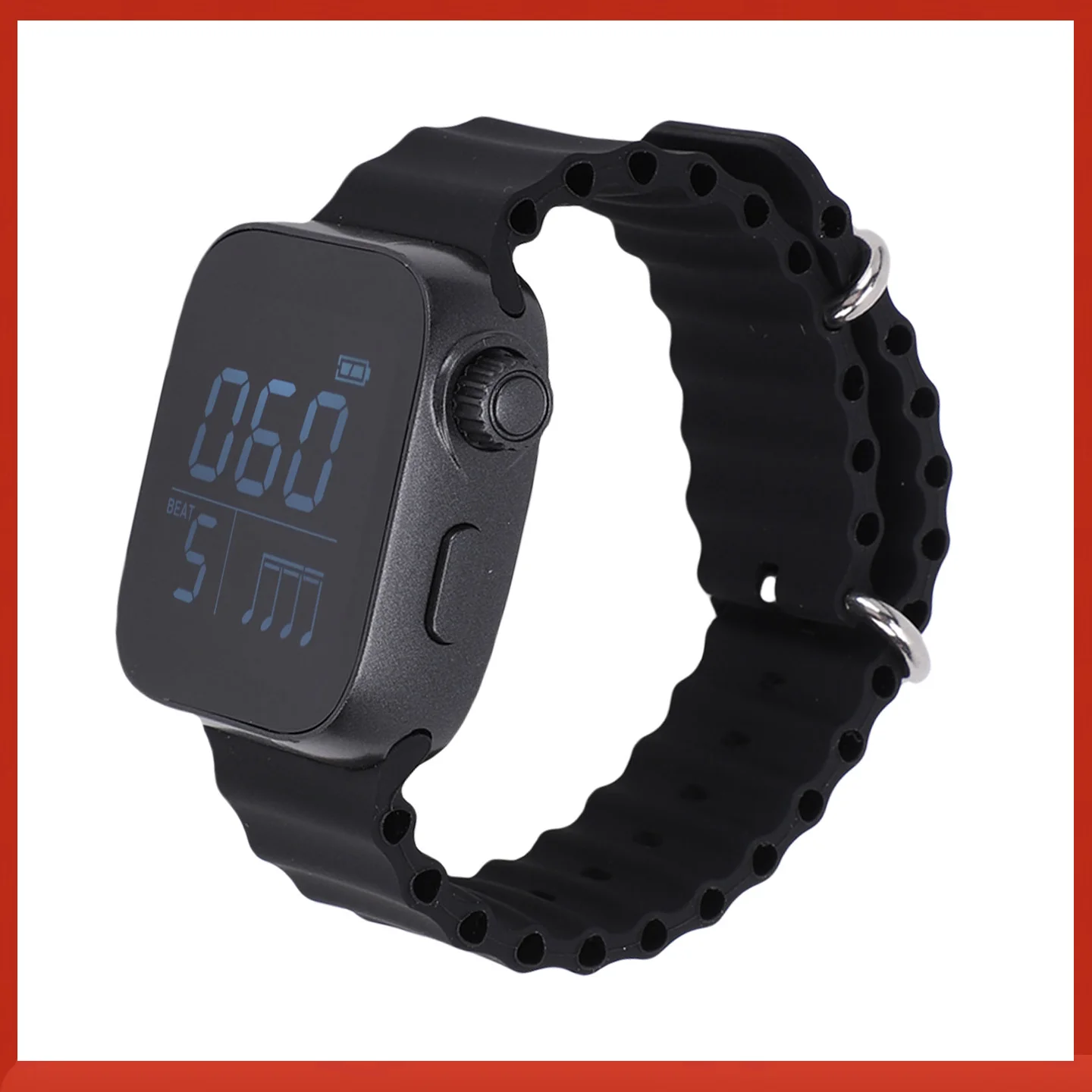 Adjustable Vibrating Wearable Metronome Watch with Sport Mode for Musicians and Beginners (40-240 BPM)