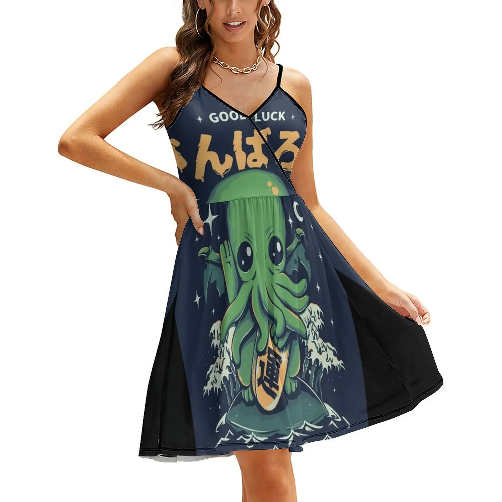

Good Luck Cthulhu Sling Dress dresses for womens 2024 festival outfit women ceremony dresses