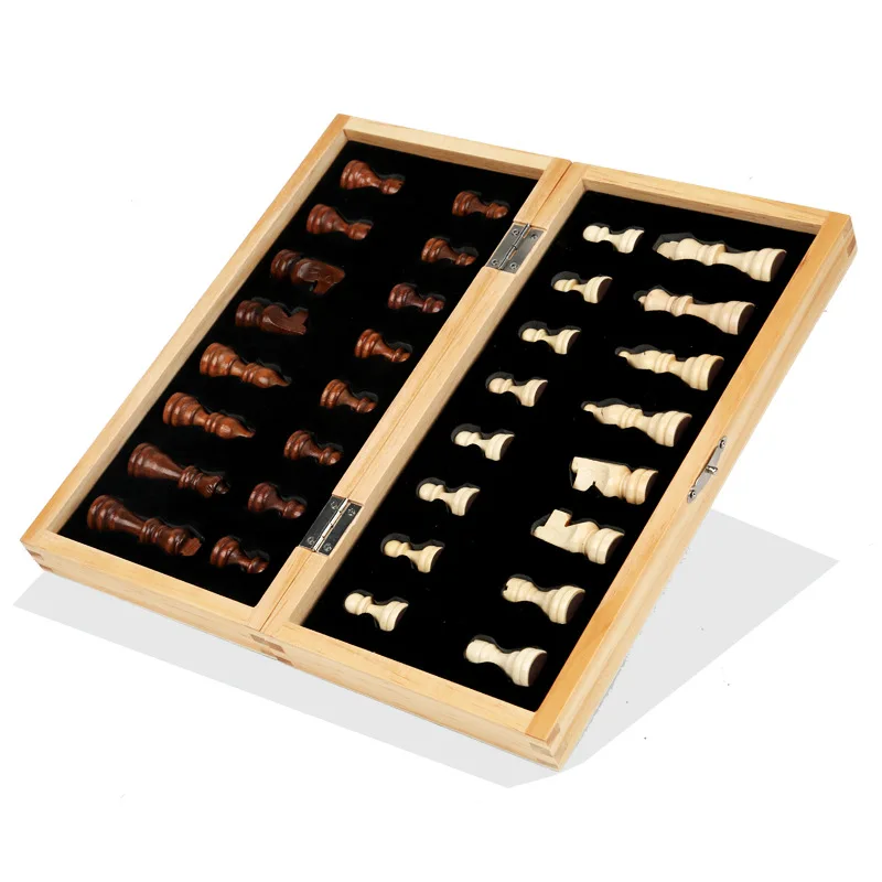 Classics Magnetic Chess with Folding Board for Kids and Adults, Wooden Chess, Gift for Christmas, Birthday, New Year 4