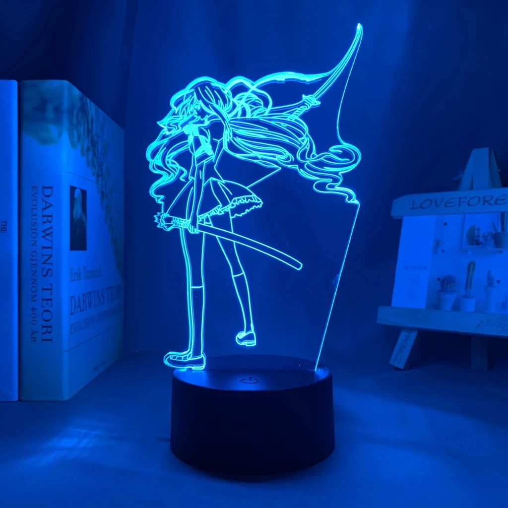 

Manga 3d Lamp Blood C Saya Kisaragi for Children's Room Decor Night Light Kids Bithday Gift Blood C Anime Led Light Bedroom