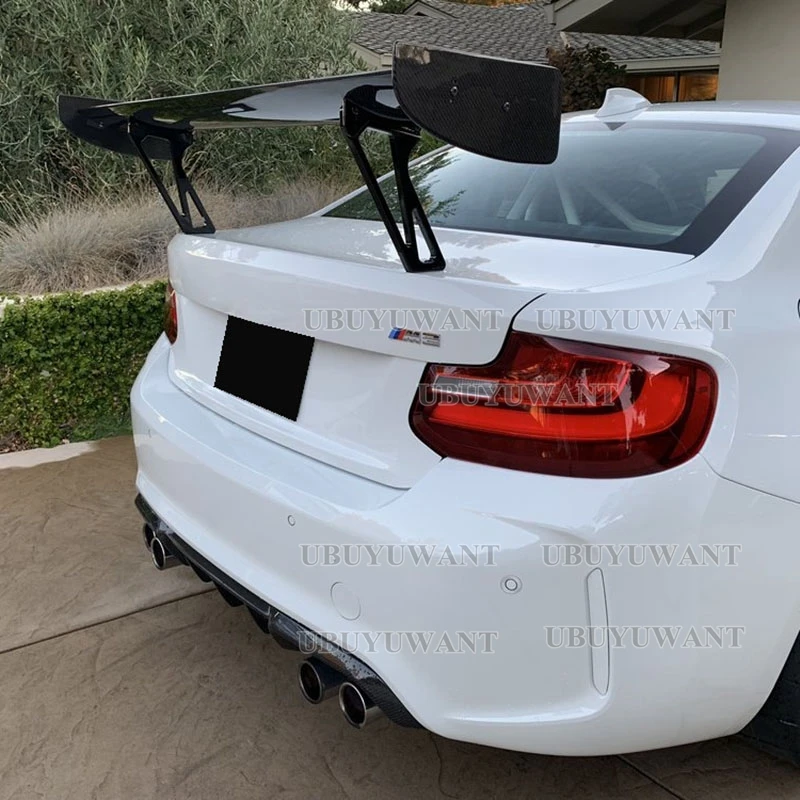 Фото Универсальный Спойлер для BMW M2 M3 M4 GTS, спойлер для заднего багажника из натурального углеродного волокна в стиле RKP, автомобильные товары, внешние части №3