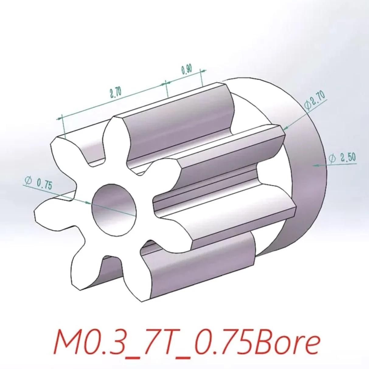 0.3M 7/8/9/10/12 Teeth 0.65mm 0.75mm 0.95mm Plastic Gear Wheel DIY RC Motor Model Fixed Wing Model Gear Tooth