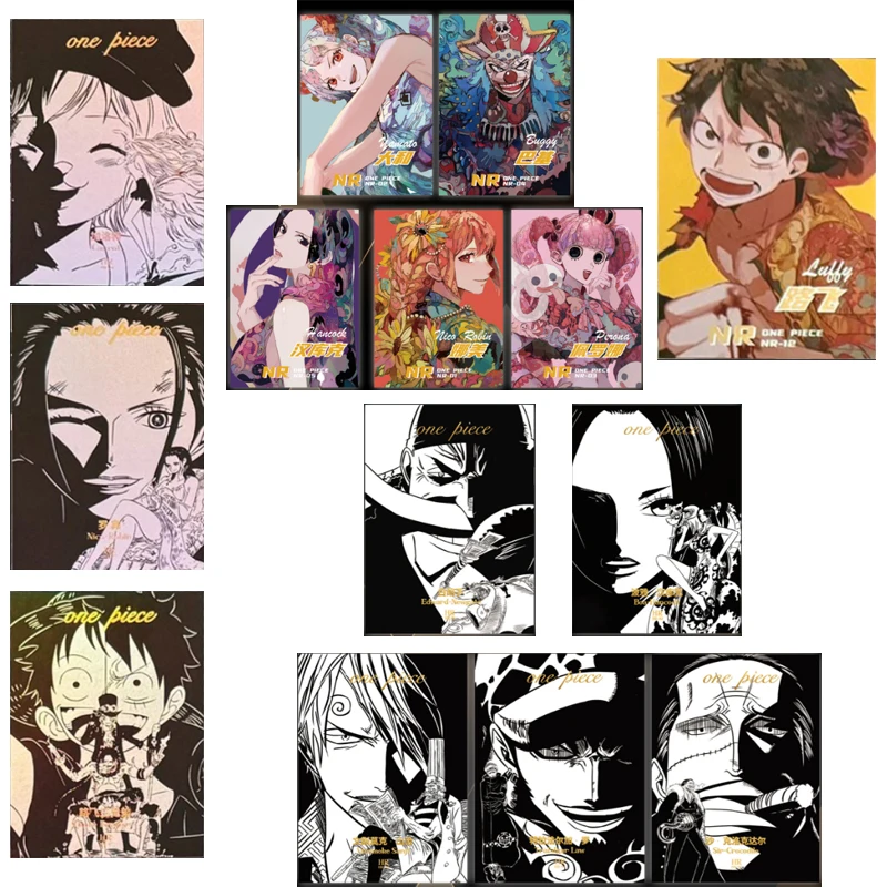 Nuovo Stile One Piece Boa Hancock Monkey D Rufy Personaggi Anime Collezione Abbronzante Flash Card Cartoon Toys Regalo Di Natale
