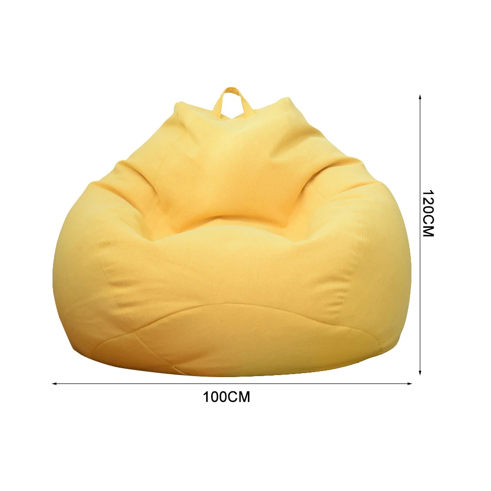 Comfortable Large Outdoor Bean Bag Sofa Cover - Living Room Pouf Couch Chair