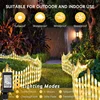 8PCS LED Fence Lights Christmas Tree Enclosure Outdoor Waterproof Garden Courtyard Decorative Lights Landscape Atmosphere Decor 2