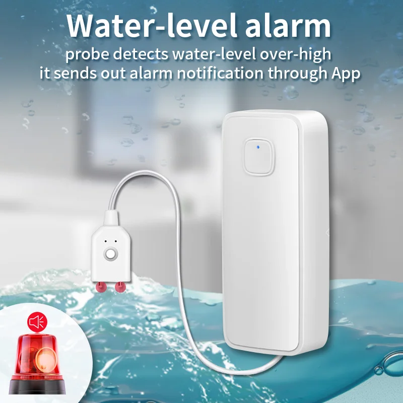 TNCE TUYA WIFI Smart Water Leak Sensor Water Overflow Level Detector Security Home Alarm Leakage Alarm APP Remote Monitor