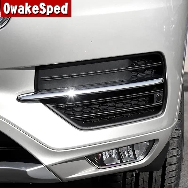 

Car Exterior Accessories Front Bumper Foglight Decorative Tail Rear Fog Lamp Trim Eyebrow Frame Sticker For Volvo XC90 2016-2019