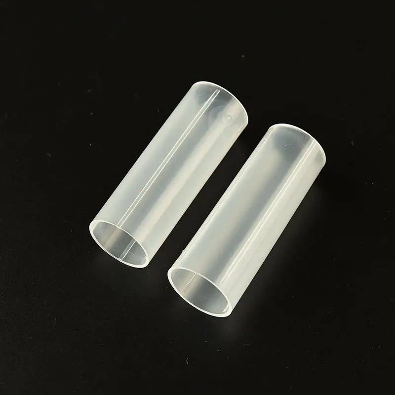 2 PCS Plastic 18650 Battery Tube For Outdoor Flashlight Torch Lamp Light White 6 cm Battery Holder Storage Box