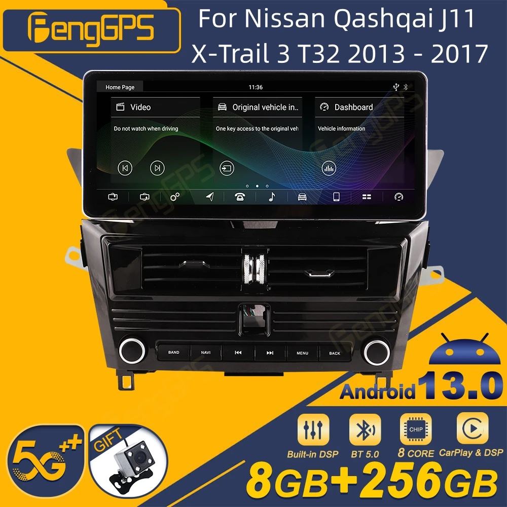 

Автомагнитола 2DIN для Nissan Qashqai J11 X-Trail 3 T32 2013 - 2017 Android, стереоприемник, Авторадио, мультимедийный плеер с GPS-Навигатором