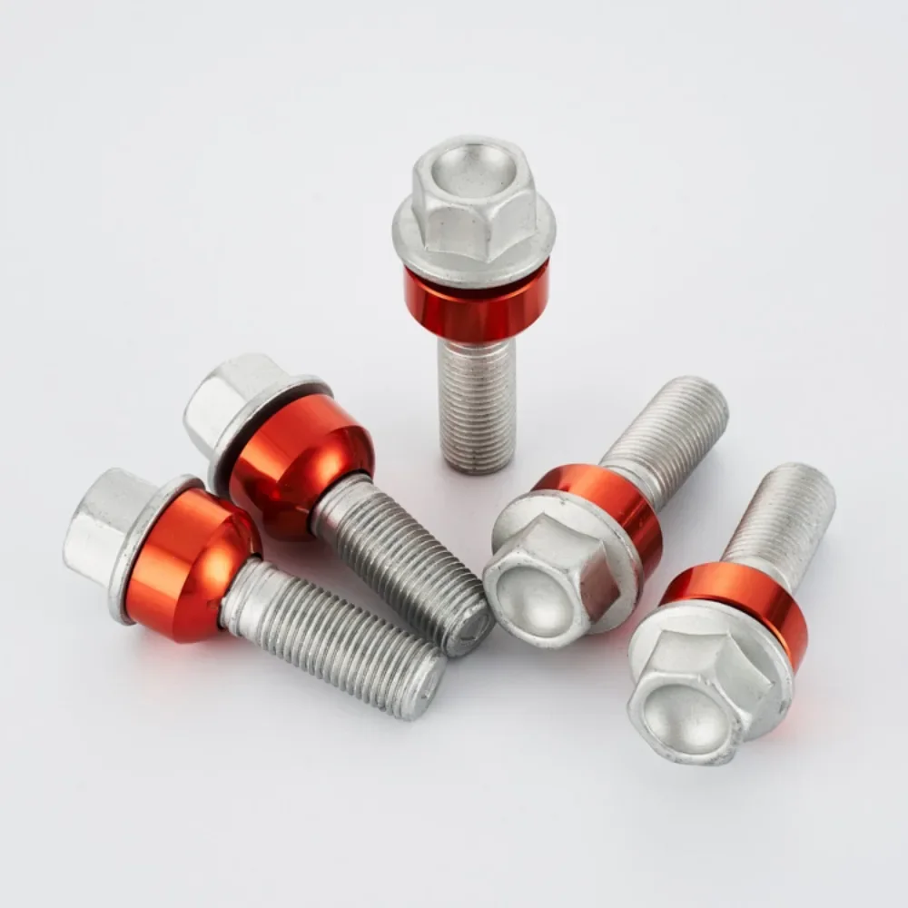 1pc Lug Bolts Wheel Hub Screws Suit for Porsche Taycan Cayenne Panamera M14x1.5 Hex 19mm Lenght 65mm WHT006978