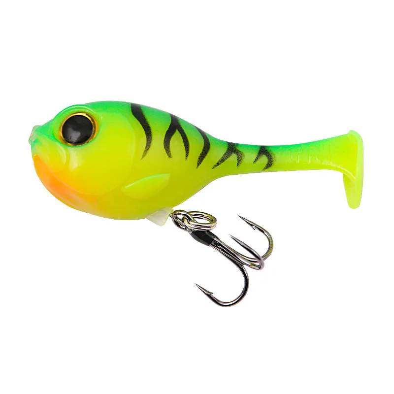 1 Stück 6 cm 9,5 g hochwertiger weicher Köder aus Silikon mit Haken, Ballonfisch Deraball für alle Fische, Qualitäts-Haken, Pesca – Detail 8