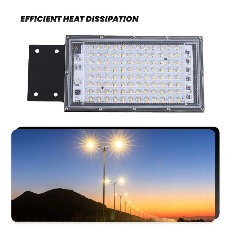 B50C 조명 LED 가로등 투광등 통합형 도로 조명 100W 방수 정원등 야외용