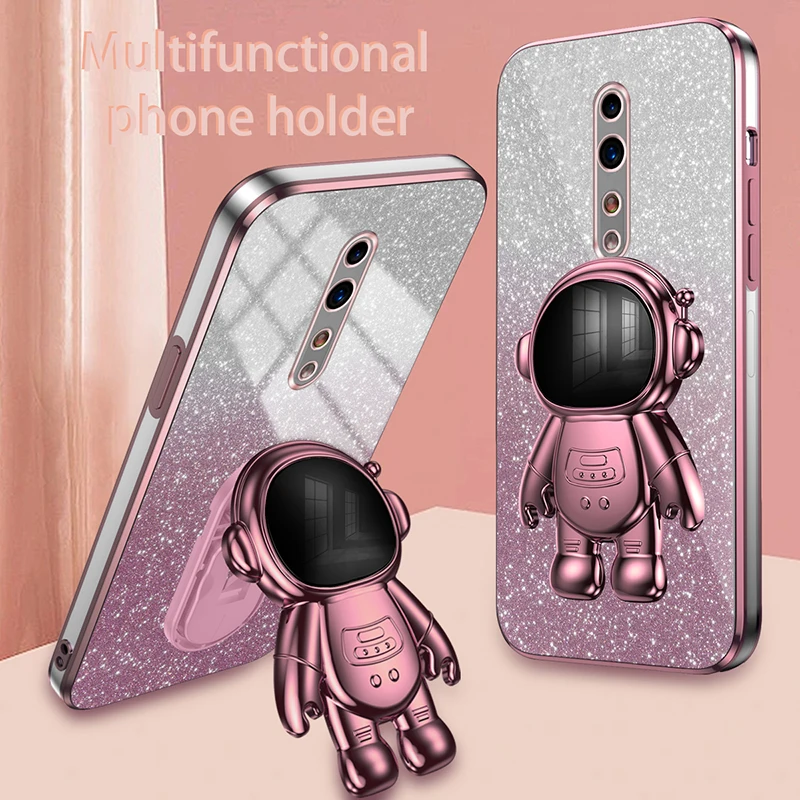 Luxury Cute Glitter Electroplated TPU Soft Case with Kickstand