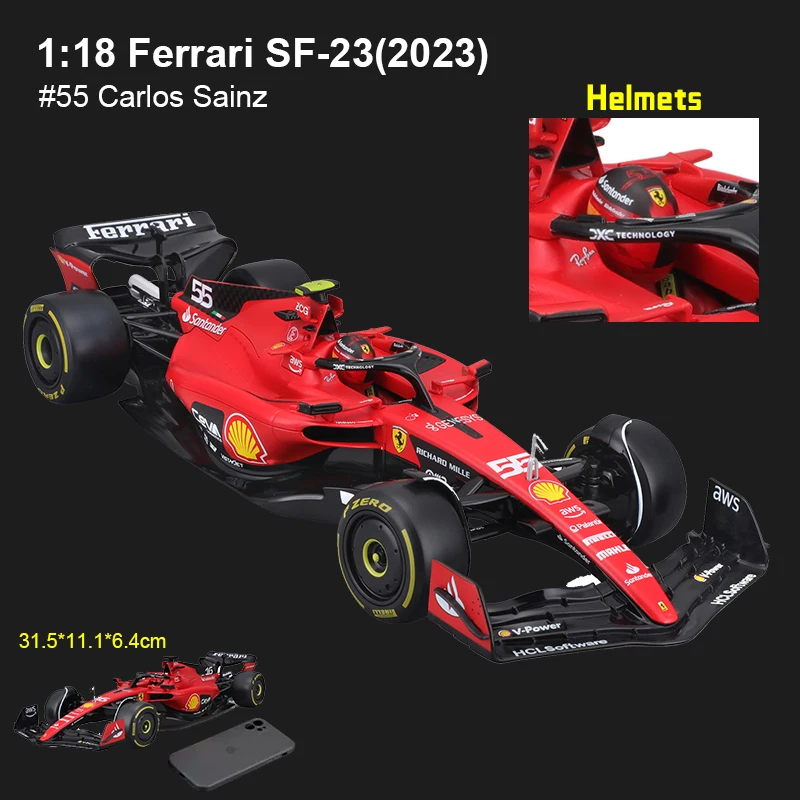 Ferrari F1カー 1/18スケール Ferrari SF-24 - 2024 Australian Grand Prix – Amalgam Collection