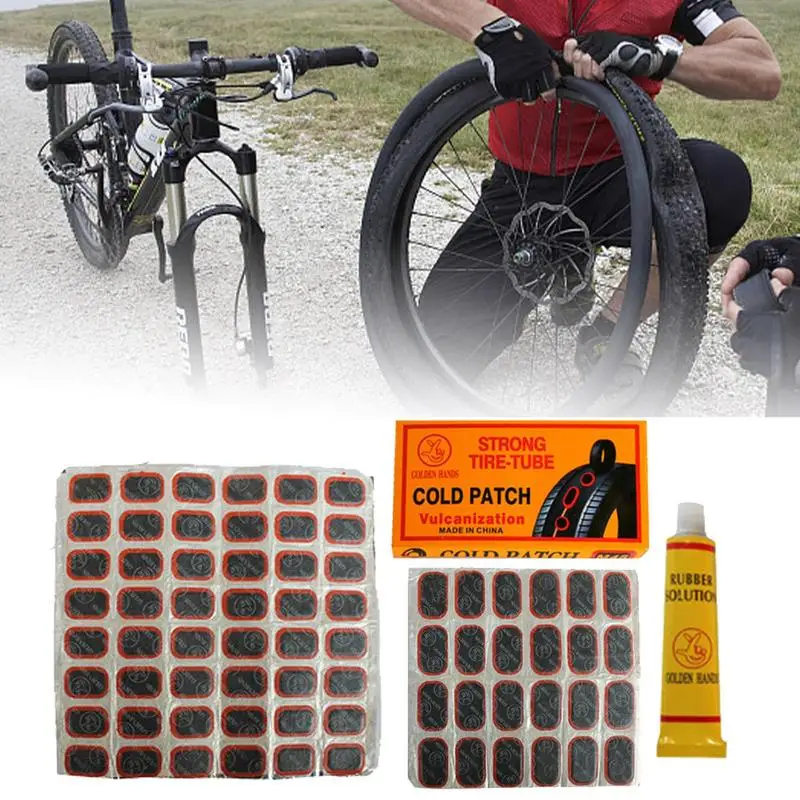 Tire Patch Kit Bike Tire Repair Kit 20 Patches With Vulcanizing