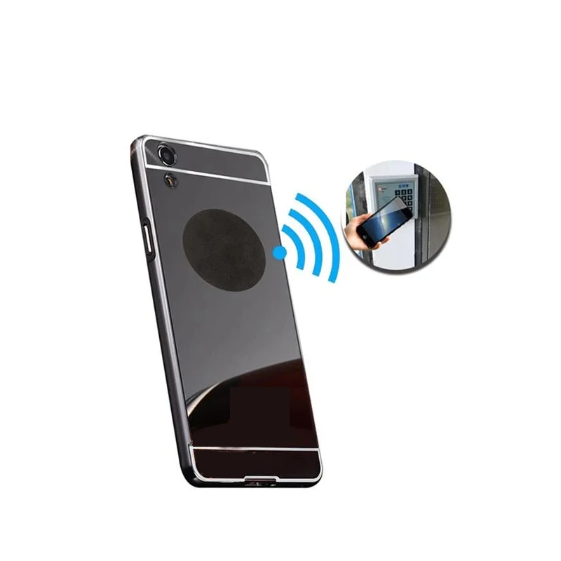 10pcs UID Anti Metal Interference Black Smile Tags Label Rewritable Mobile Phone Sticker NFC 13.56Mhz IC Stickers Writable Tag 2