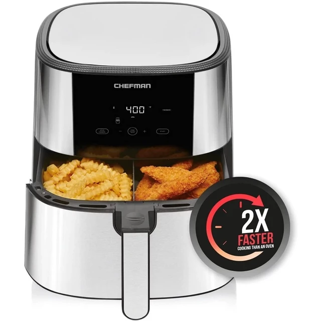 Good Price High Quality 8L Smart Two Drawer Double Basket Air Fryer -  AliExpress