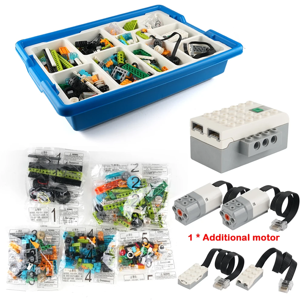 Kit de robotique WeDo 2.0 Core Set RC STEAM en boîte, compatible avec les blocs de construction le.goes 45300 WeDo, jouets éducatifs DIY, cadeaux de Noël
