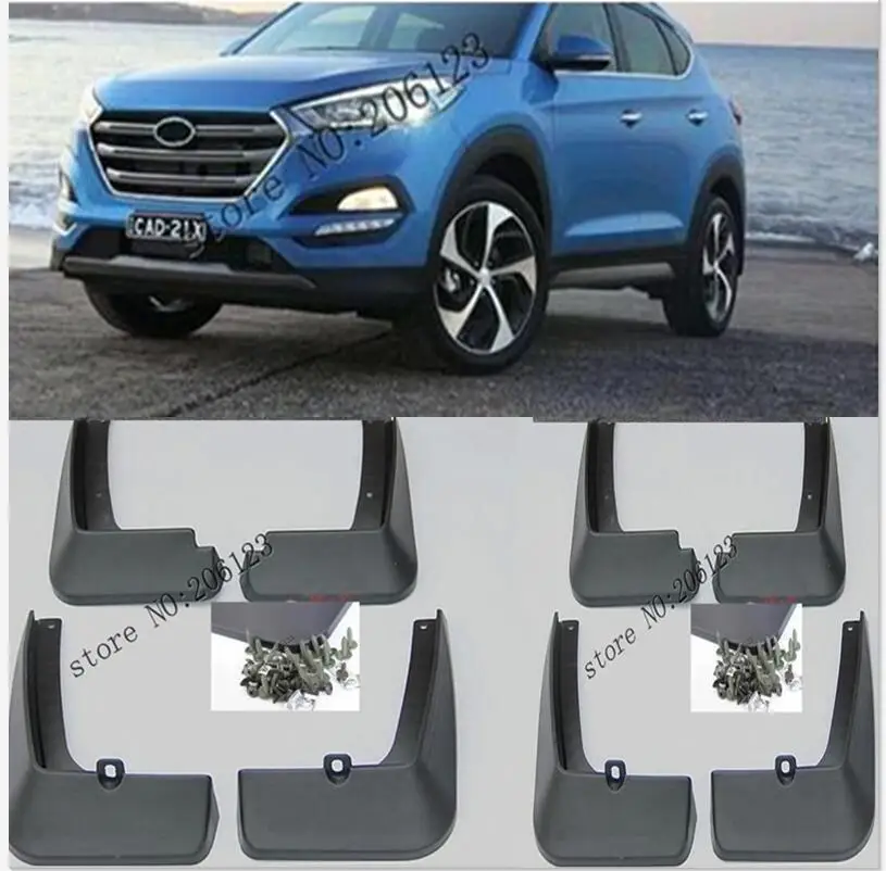 

Брызговики литые для Hyundai Tucson 2016-2019, передние и задние, 2018