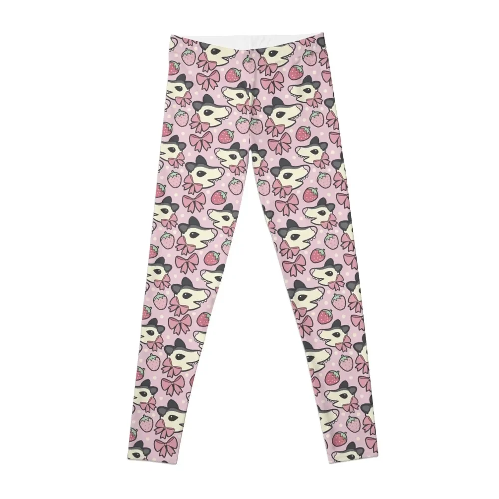 

Strawberry Possum Pattern Leggings Jogger pants jogging pants Womens Leggings